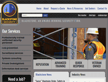 Tablet Screenshot of blackstonesecurity.com